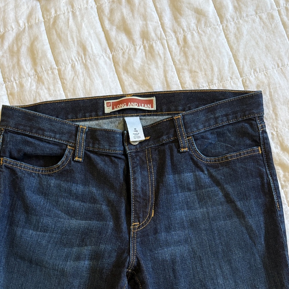 GAP Dark Blue Flare & Wide Leg Jeans